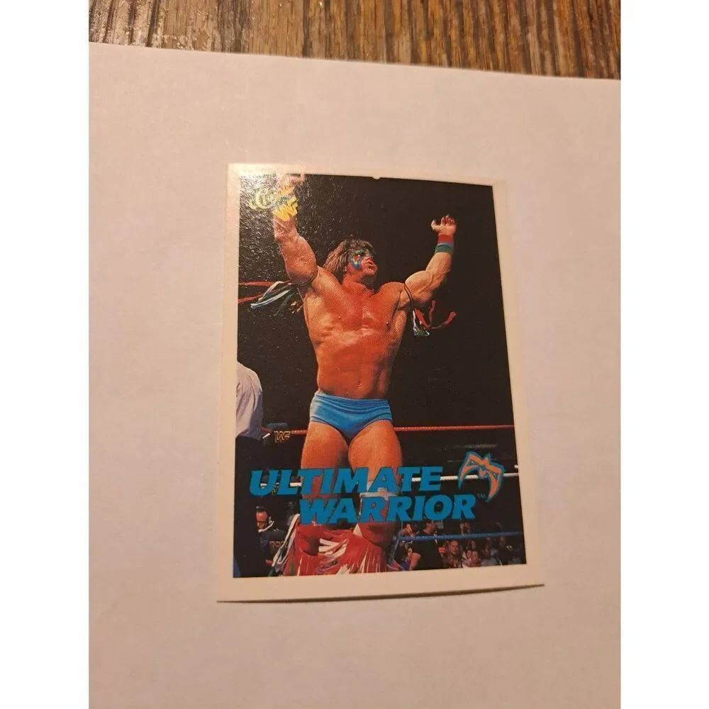 Vintage 1990 WWF Trading Card #106 Ultimate Warrior Classic Games Titan Sports